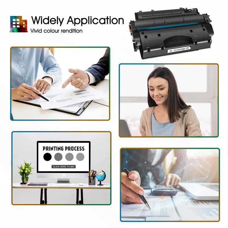 Cool Toner Compatible Toner Cartridges Replacement for Canon 120 cartridges 120 CRG-120 Canon imageCLASS D1120 D1550 D1150 D1320 D1350 D1520 D1100 D1370 D1180 D1170 MF6680DN MF417dw (Black, 2-Pack) - Image 5